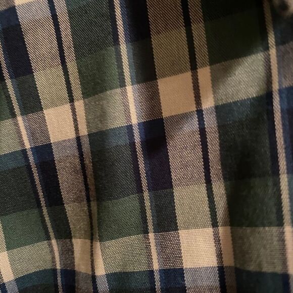 LL Bean Plaid Long Sleeve Shirt Size Medium - Picture 3 of 3